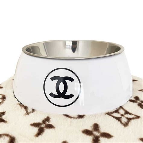 where to buy chanel dog bowl|chanel small dog carrier.